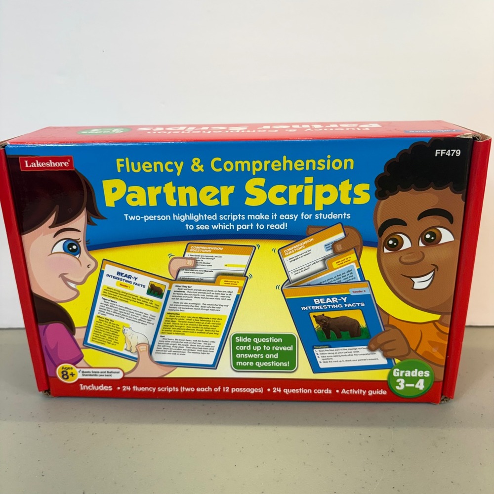 Lakeshore Fluency & Comprehension Partner Scripts Grades 3-4 FF479 Reading Set